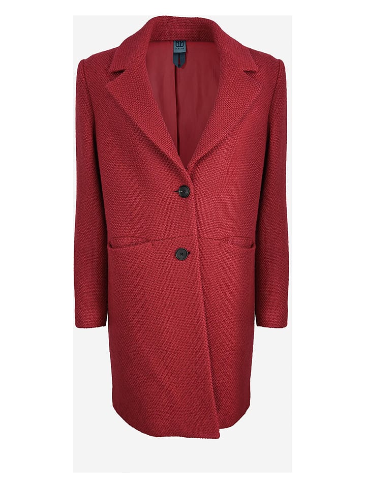 elkline Płaszcz przejściowy "Feines Tuch" w kolorze czerwonym rozmiar: 36