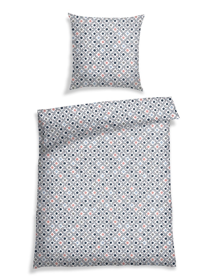 Schiesser Komplet pościeli renforcé "Korta" ze wzorem rozmiar: 135x200 cm