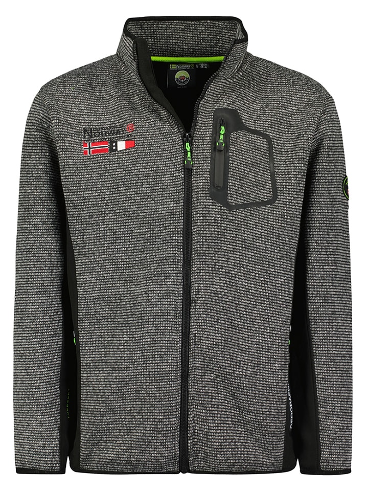 Kurtka polarowa w kolorze szaro-czarnym