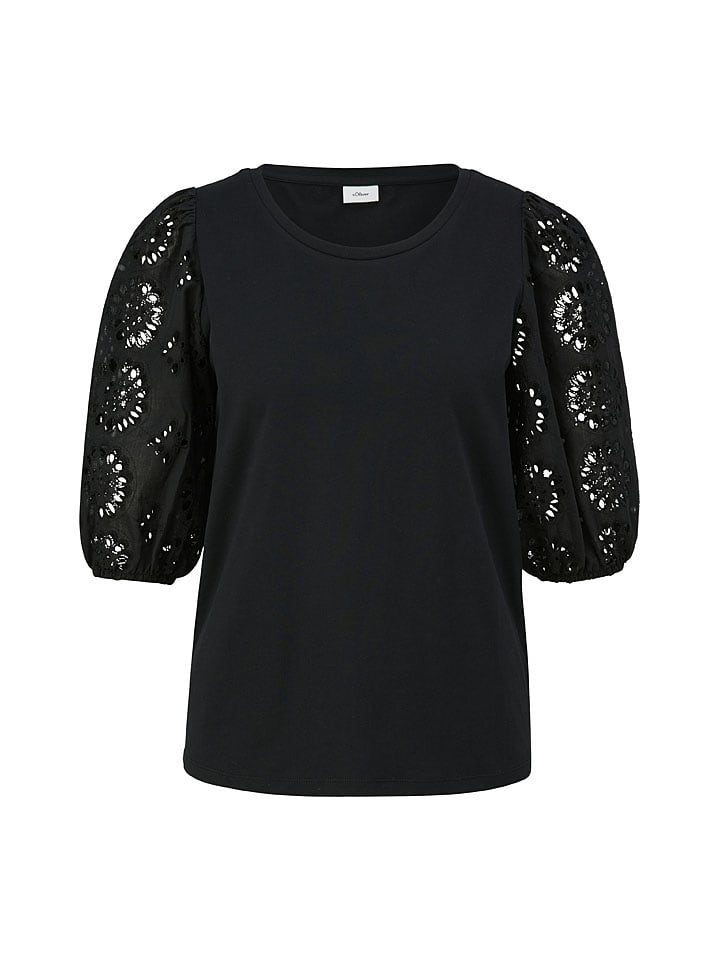 s.Oliver Bluzka w kolorze czarnym rozmiar: 40