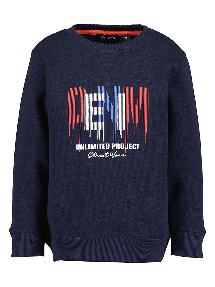 Blue Seven Bluza w kolorze granatowym rozmiar: 98