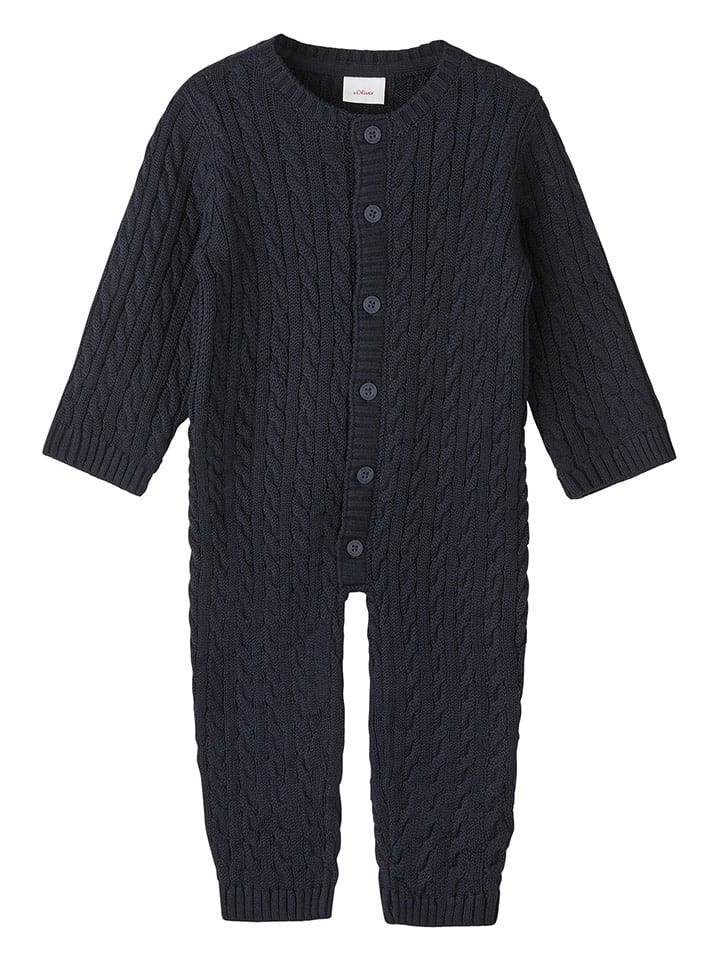 s.Oliver Rampers w kolorze granatowym rozmiar: 80