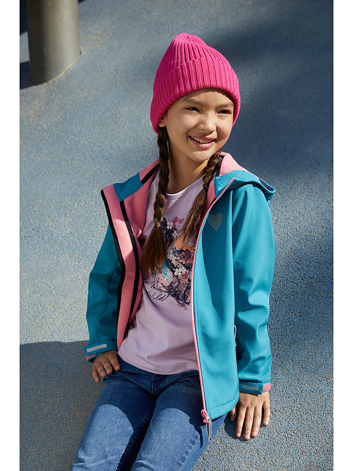 lamino Kurtka softshellowa wodoodporna w kolorze morskim rozmiar: 140