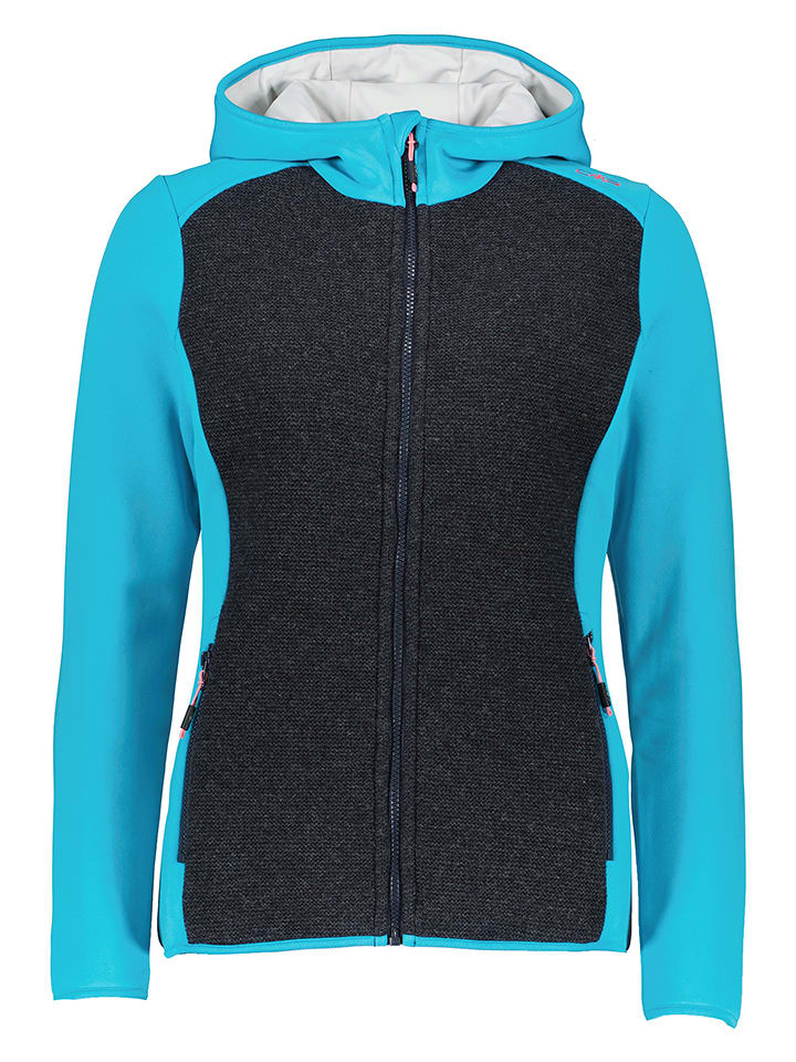 Kurtka w kolorze błękitno-antracytowym