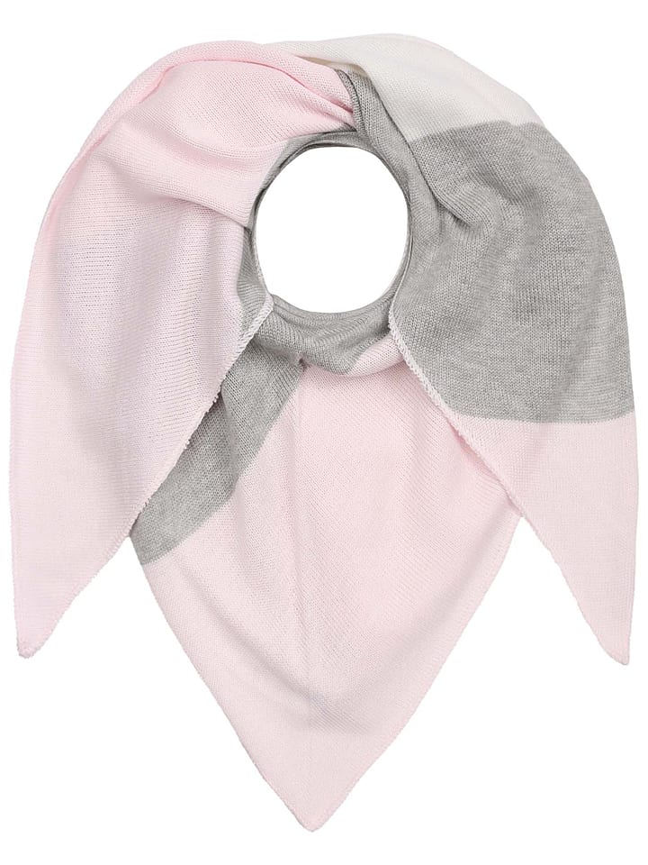 Zwillingsherz Chusta w kolorze szaro-jasnoróżowym - 185 x 95 cm rozmiar: onesize