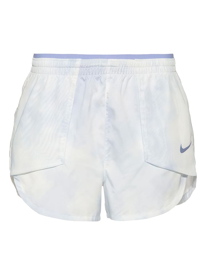 Szorty w kolorze biało-niebieskim do biegania