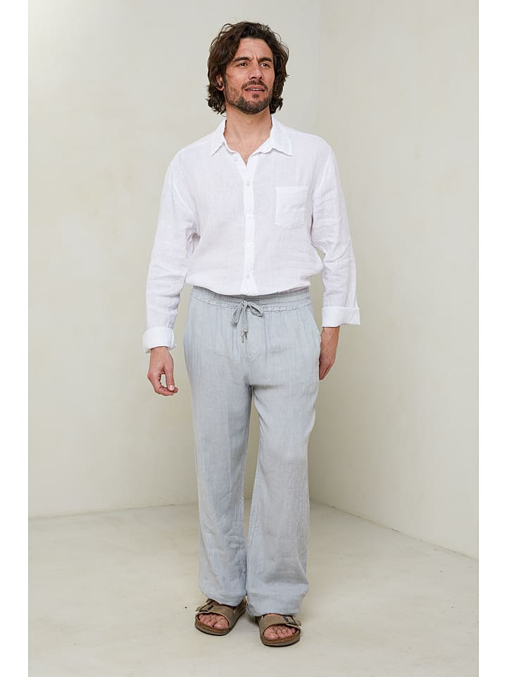 Lin Passion Spodnie w kolorze szarym rozmiar: XL/XXL