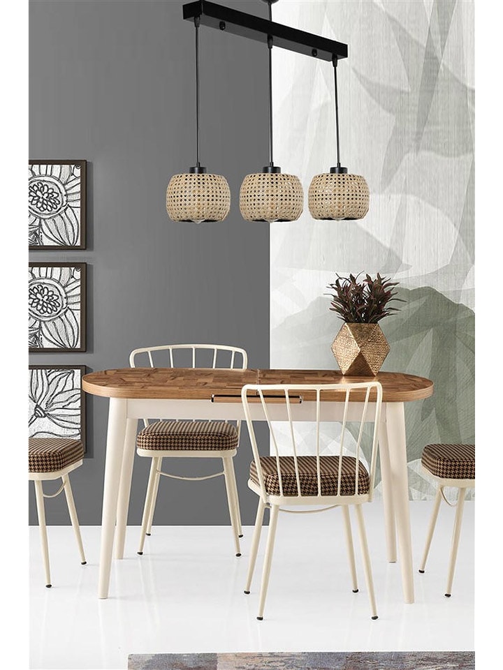 Opviq Lampa wisząca LED w kolorze beżowo-czarnym - 55 x 70 cm rozmiar: onesize