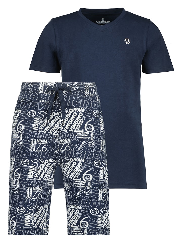 Vingino Piżama "Wolf" w kolorze granatowym rozmiar: 170/176