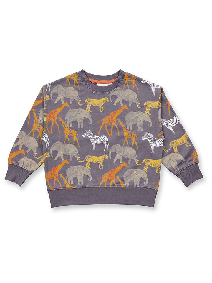 Sense Organics Bluza "Dari" w kolorze fioletowym ze wzorem rozmiar: 92