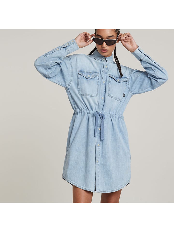 G-Star Sukienka dżinsowa w kolorze błękitnym rozmiar: XL