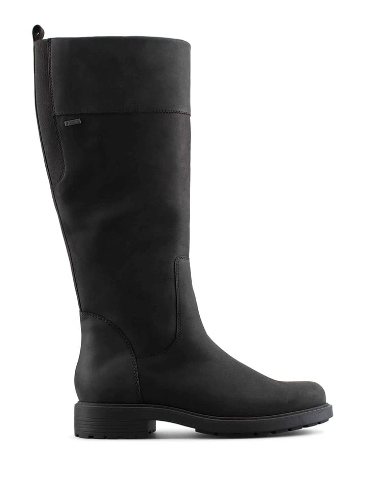 Clarks Skórzane kozaki w kolorze czarnym rozmiar: 40