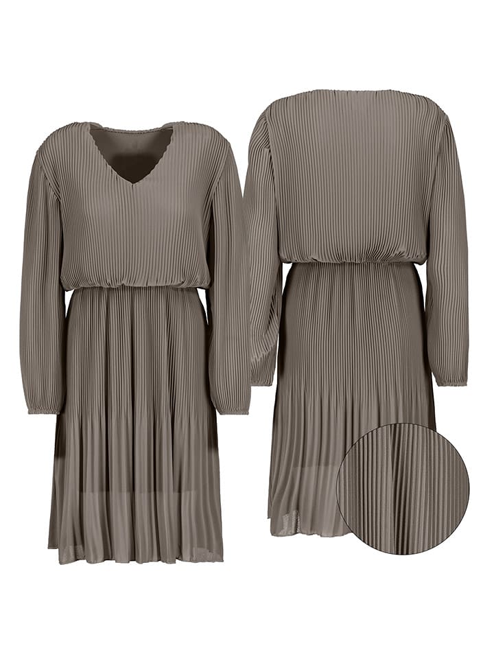 Sublevel Sukienka w kolorze szarobrązowym rozmiar: L/XL