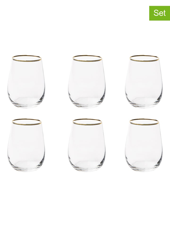 Trendy Kitchen by EXCÉLSA Szklanki (6 szt.) - 380 ml rozmiar: onesize