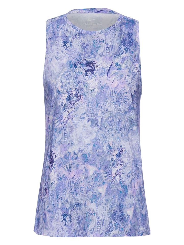 Nike Top sportowy w kolorze niebieskim rozmiar: M