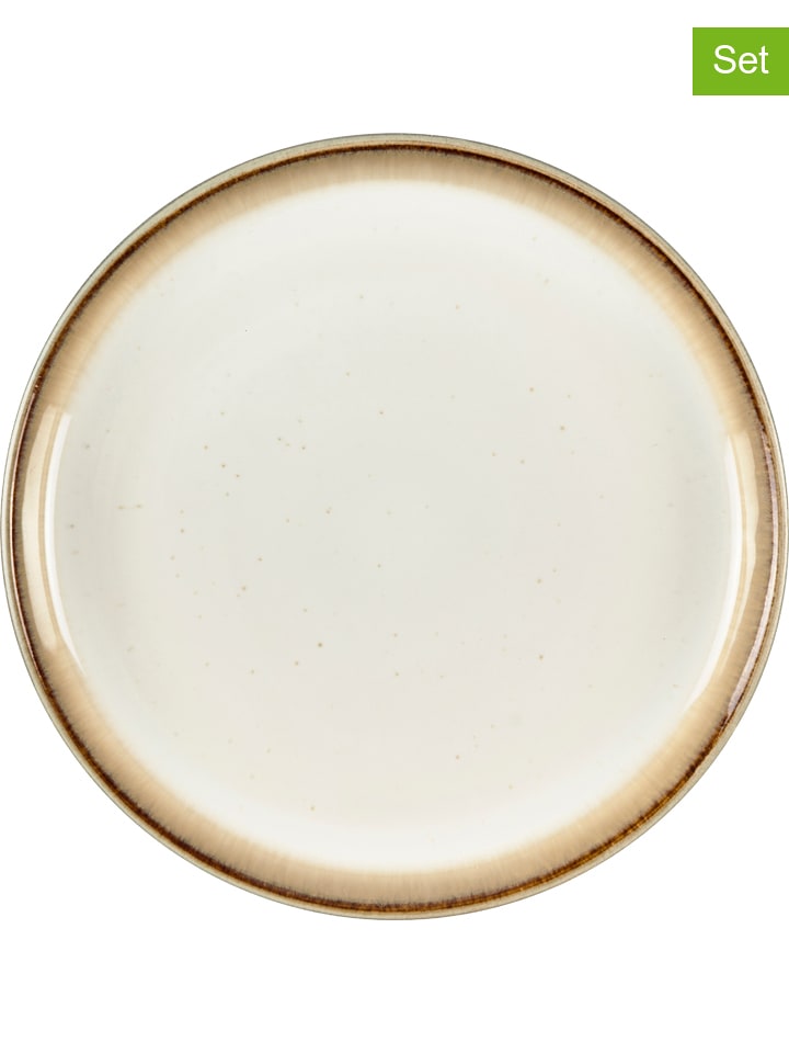 Bitz Talerze (6 szt.) "Gastro" w kolorze szaro-kremowym - Ø 17 cm rozmiar: onesize
