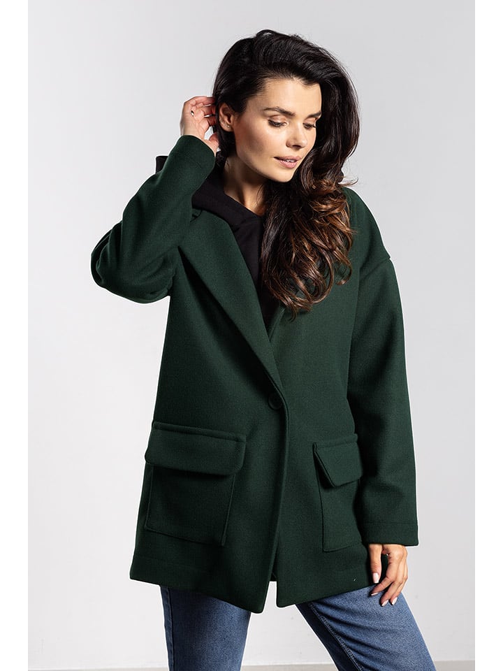 Awama Kurtka przejściowa w kolorze zielonym rozmiar: S