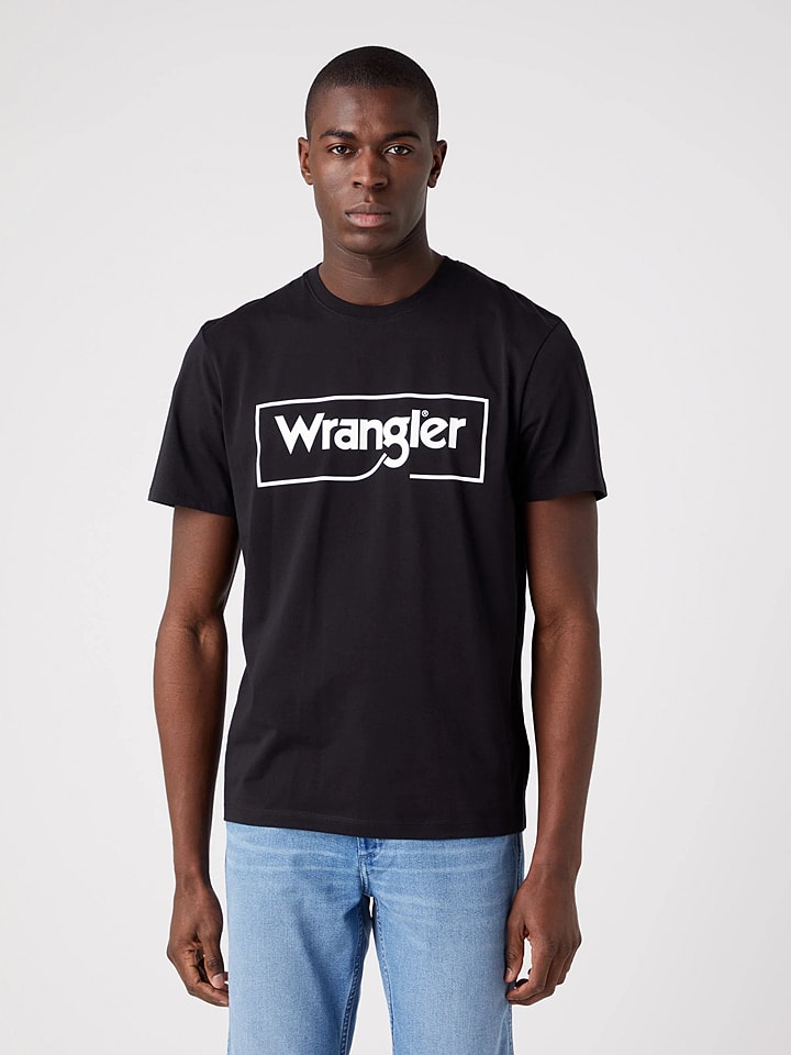 Wrangler Koszulka w kolorze czarnym rozmiar: L