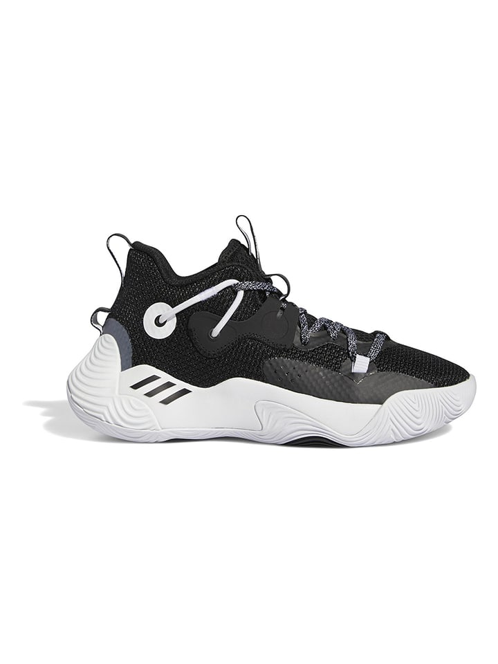 adidas Buty sportowe "Harden Stepback 3" w kolorze biało-czarnym rozmiar: 39 1/3