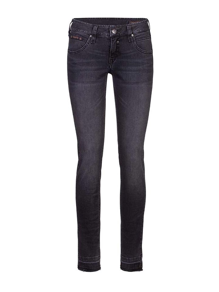 Herrlicher Dżinsy - Skinny fit - w kolorze czarnym rozmiar: W27