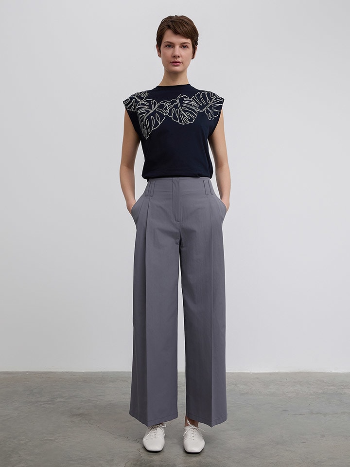 BGN Spodnie w kolorze antracytowym rozmiar: 40