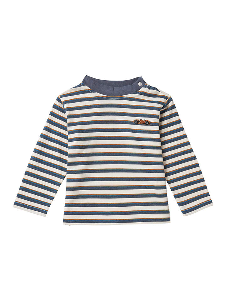 Noppies Koszulka "Thomasville" w kolorze kremowo-niebieskim rozmiar: 80