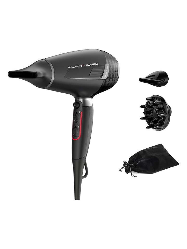 Rowenta Suszarka "Pro Stylist - Karl Lagerfeld" w kolorze czarnym rozmiar: onesize