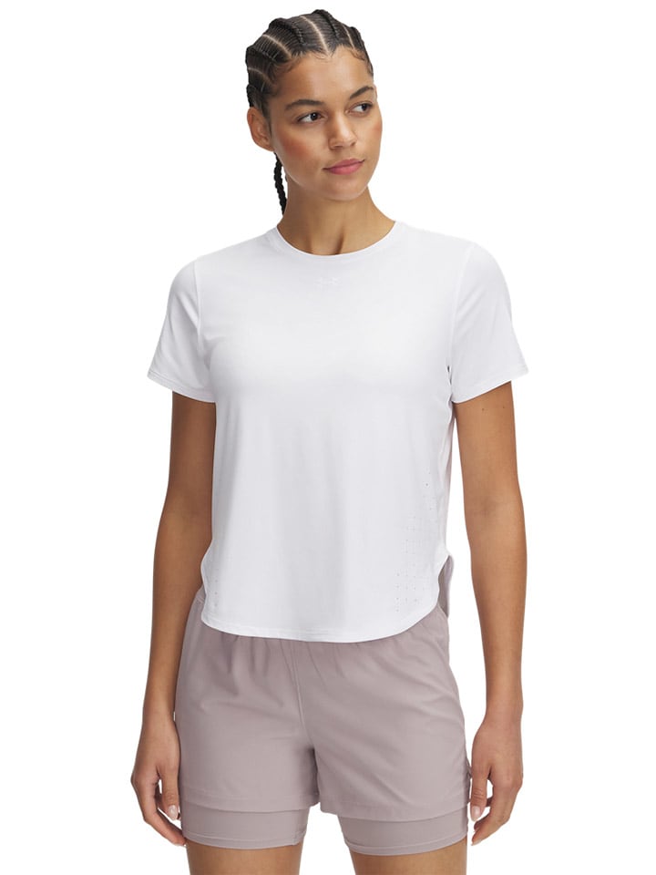 Under Armour Koszulka w kolorze białym do biegania rozmiar: L