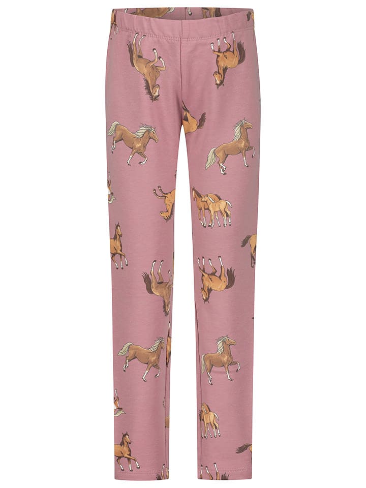 Salt and Pepper Legginsy w kolorze szaroróżowym rozmiar: 116