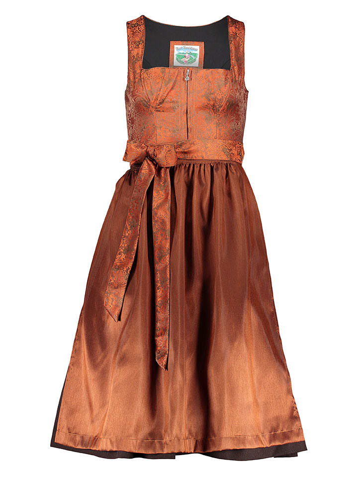 Turi Landhaus Sukienka w kolorze brązowo-pomarańczowym rozmiar: 36