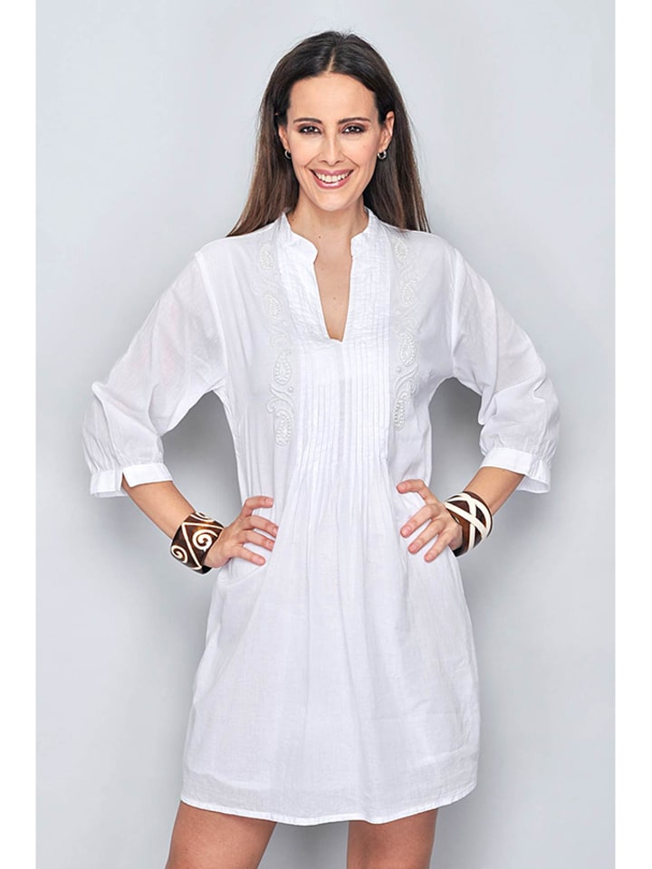 H.H.G. Sukienka w kolorze białym rozmiar: L