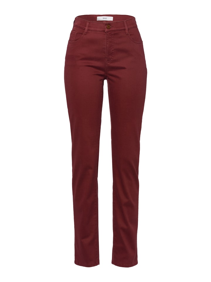Spodnie "Mary" w kolorze bordowym