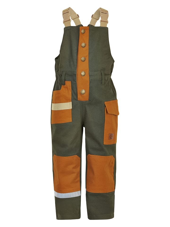 Kombinezon w kolorze oliwkowo-pomarańczowym