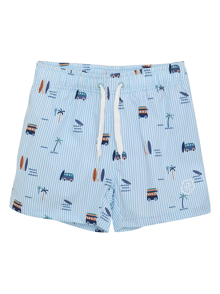 Color Kids Szorty kąpielowe w kolorze błękitnym ze wzorem rozmiar: 110