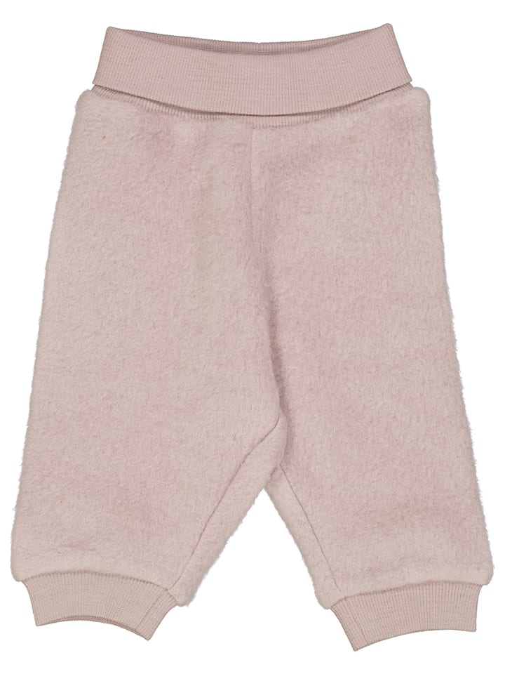 Wełniane spodnie w kolorze jasnoróżowym