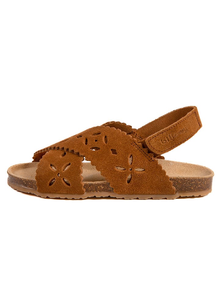 billowy Skórzane sandały "Rosso" w kolorze jasnobrązowym rozmiar: 29