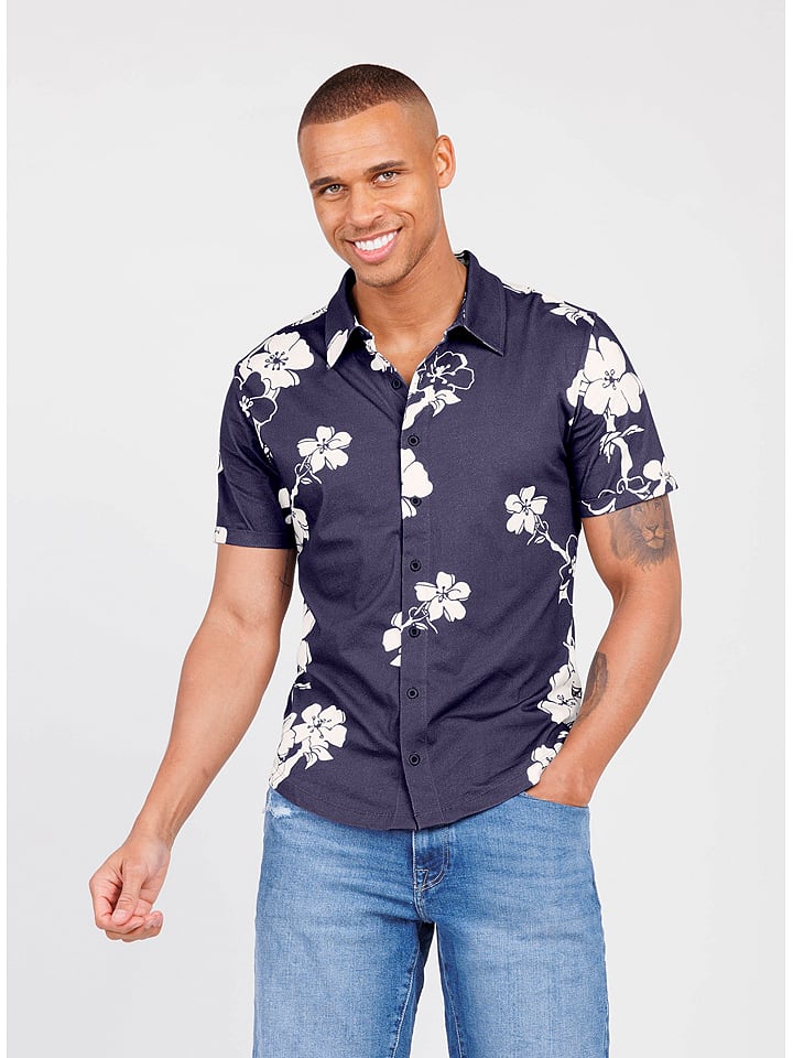 KEY LARGO Koszula "Mauritius" w kolorze granatowym rozmiar: 3XL