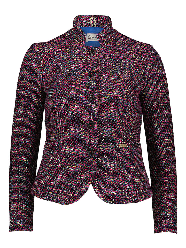 Blezer w kolorze różowym ze wzorem