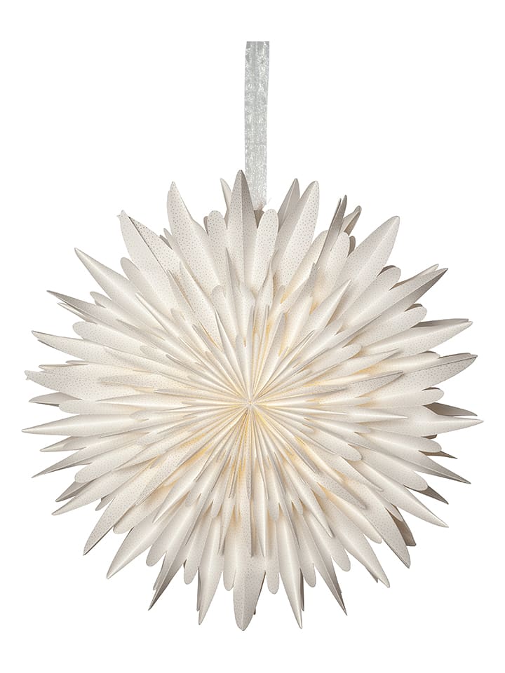 STAR Trading Gwiazda papierowa "Winter" w kolorze białym - Ø 60 cm rozmiar: onesize