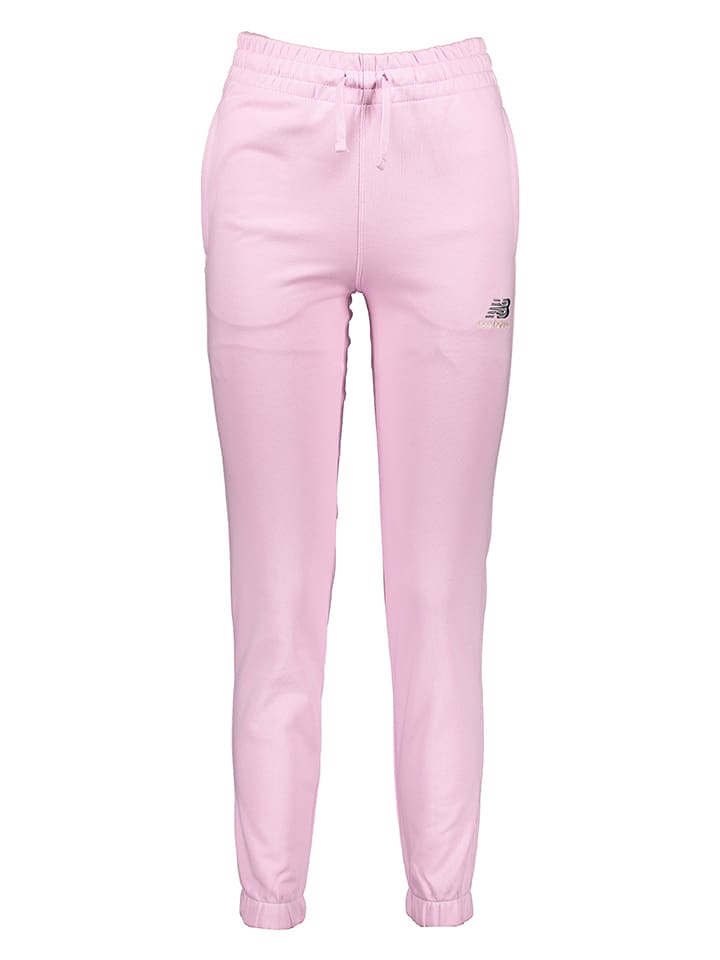 New Balance Spodnie dresowe "Uni-ssentials" w kolorze jasnoróżowym rozmiar: XXS/XS