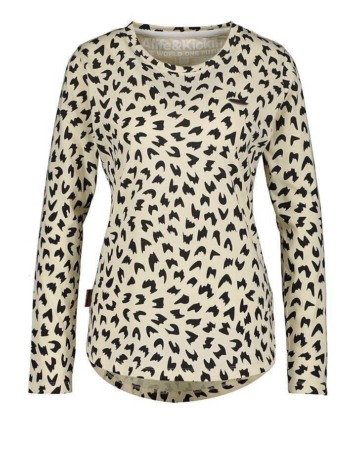 alife and kickin Koszulka "Lea" w kolorze beżowym rozmiar: S