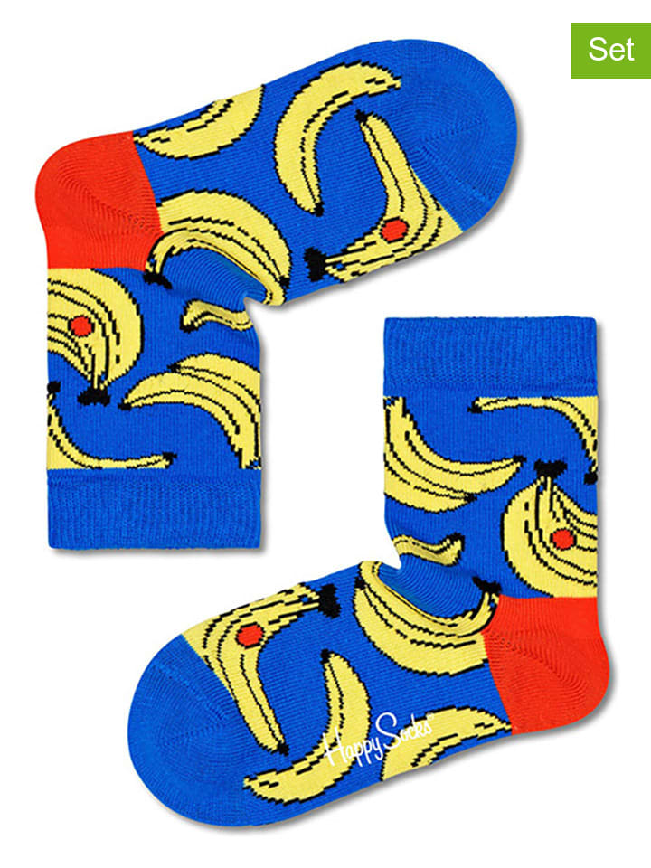 Happy Socks Skarpety (2 pary) w kolorze niebieskim rozmiar: 28-31