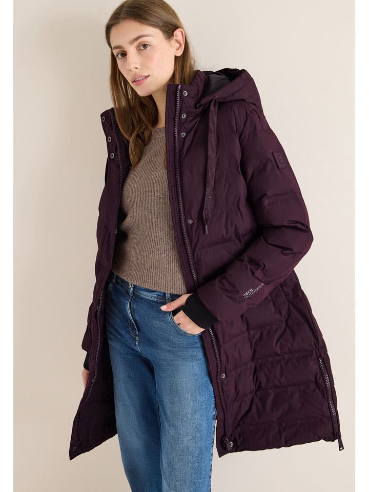 Cecil Płaszcz pikowany w kolorze fioletowym rozmiar: L