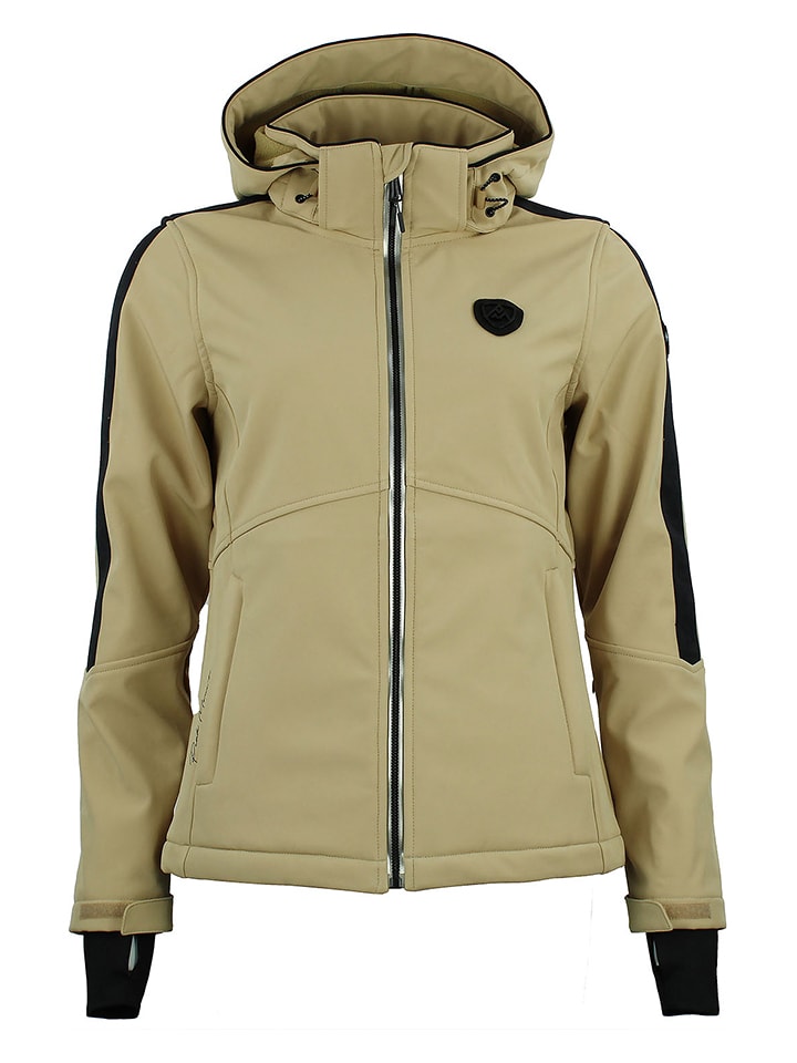 Peak Mountain Kurtka softshellowa "Argan" w kolorze beżowym rozmiar: S
