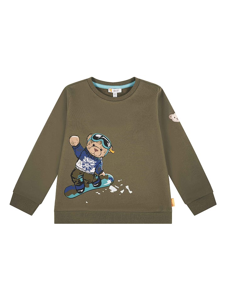 Steiff Bluza w kolorze khaki rozmiar: 104