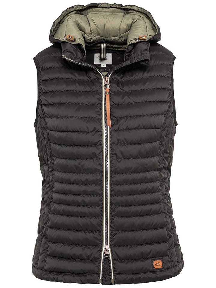 Camel Active Kamizelka pikowana w kolorze czarnym rozmiar: 38