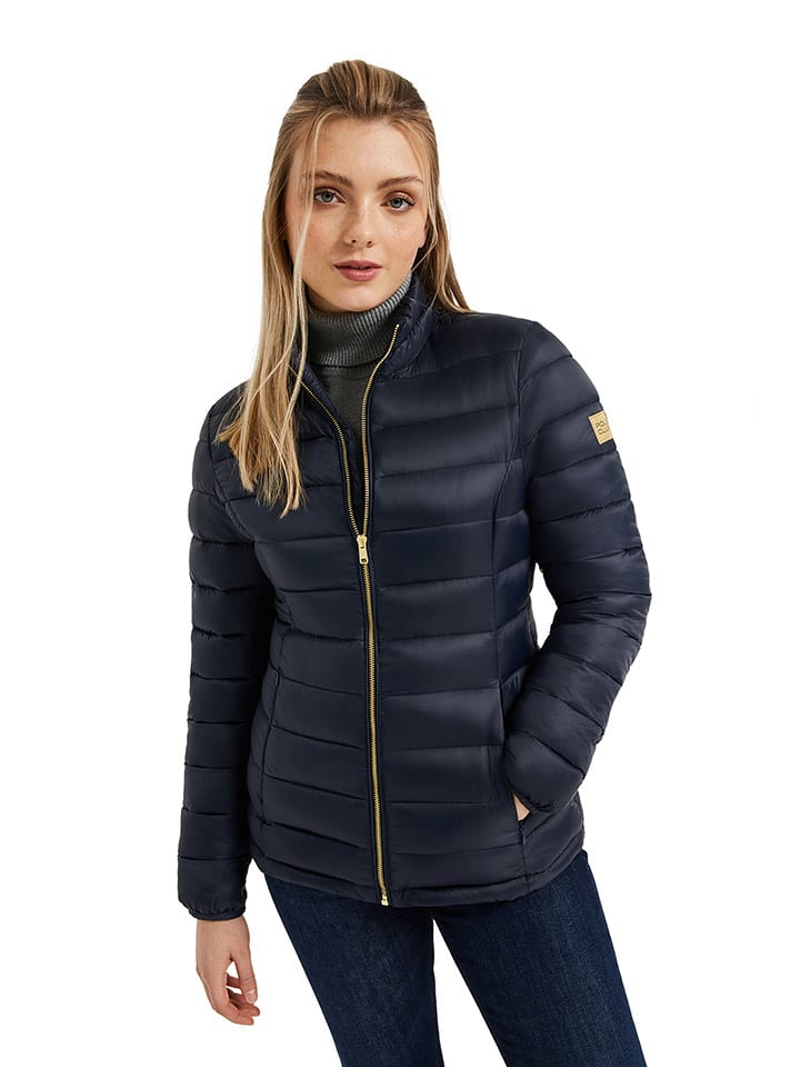 Kurtka pikowana w kolorze granatowym