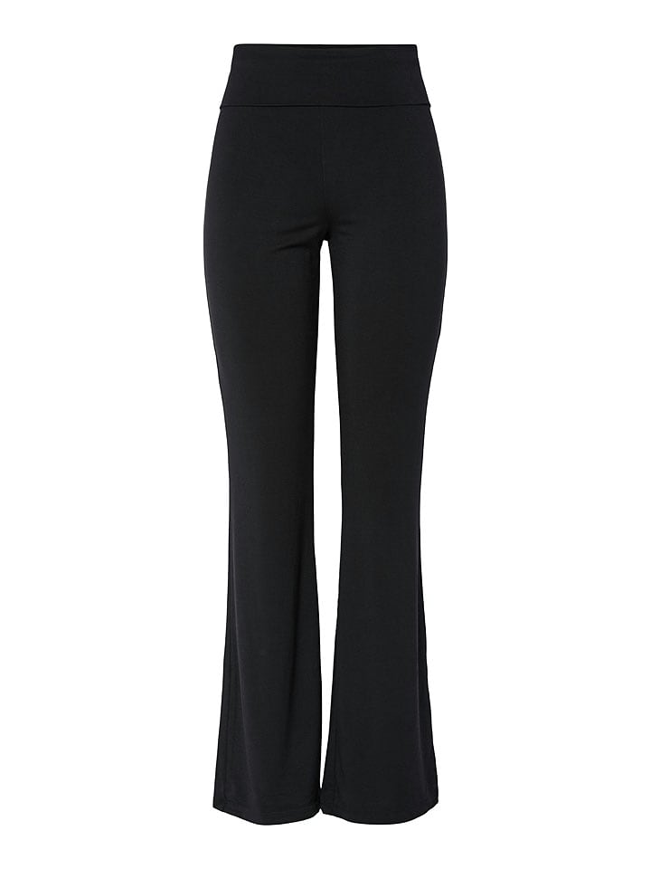 Pieces Spodnie "Pcmaliva" w kolorze czarnym rozmiar: XS