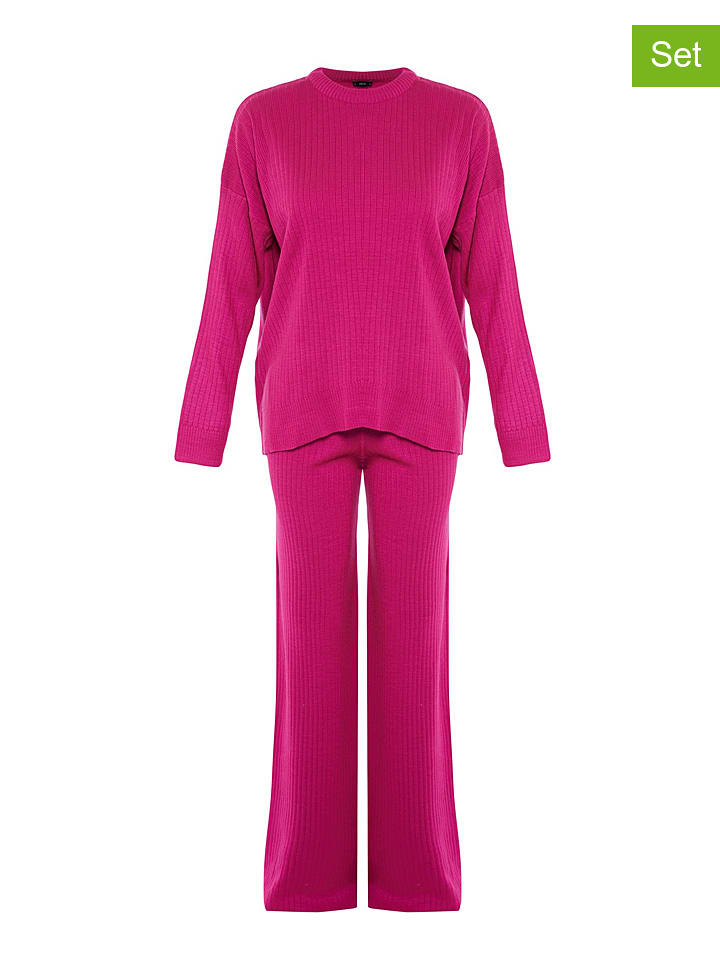trendyol 2-częściowy zestaw w kolorze różowym rozmiar: L