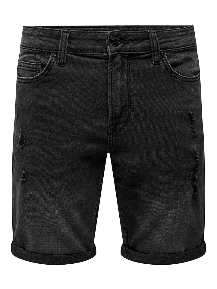 Szorty dżinsowe w kolorze czarnym